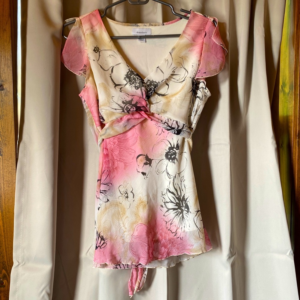 Dress Barn Flutter Sleeve Top